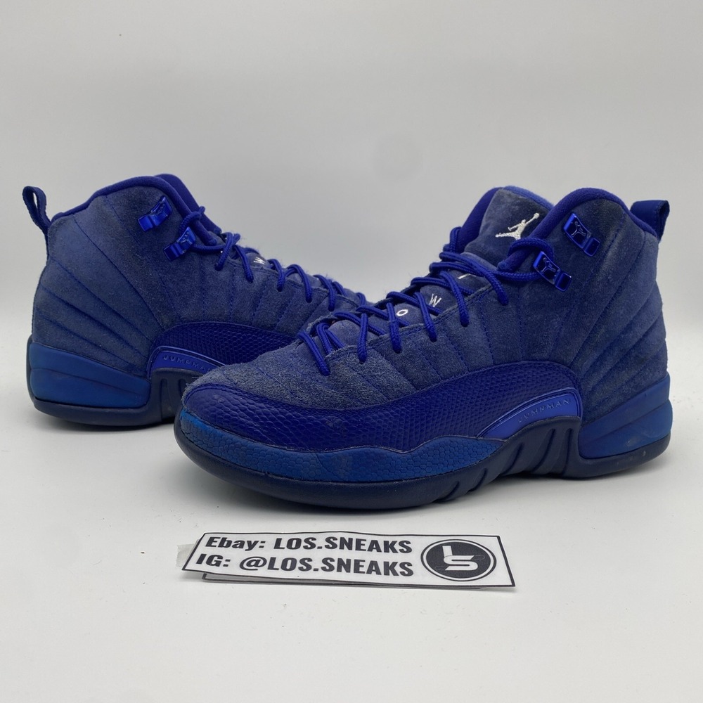 Size‎ 7y- (GS) Air Jordan 12 Retro Deep Royal (153265-400)